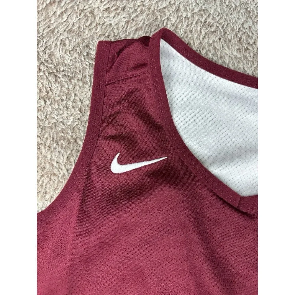 Nike Kids Reversible Basketball Jersey Maroon White DN5269-612 Size Large L NWT